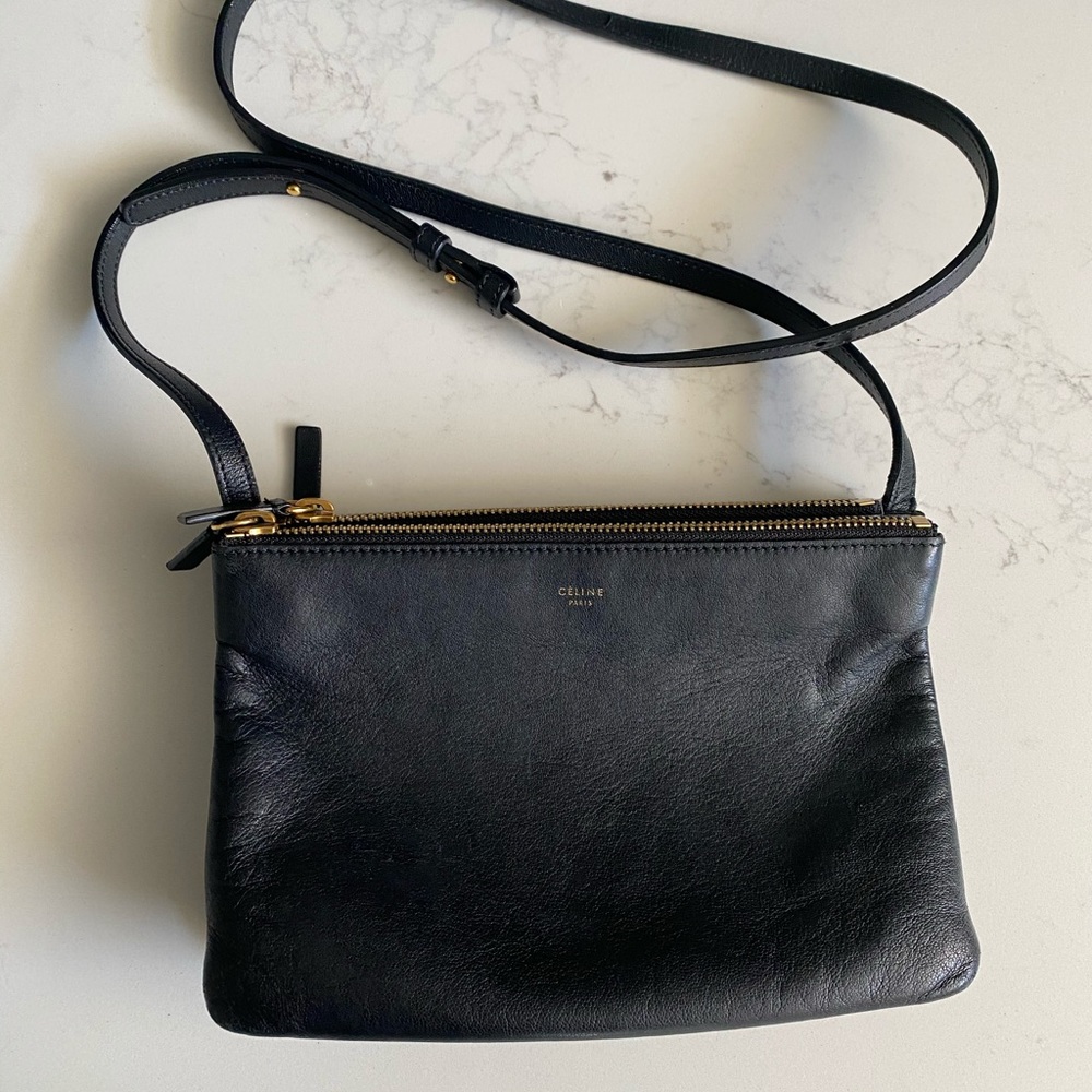 CELINE TRIO BAG IN SMOOTH LAMBSKIN
